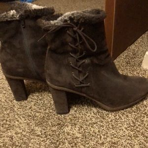 Side lace booties